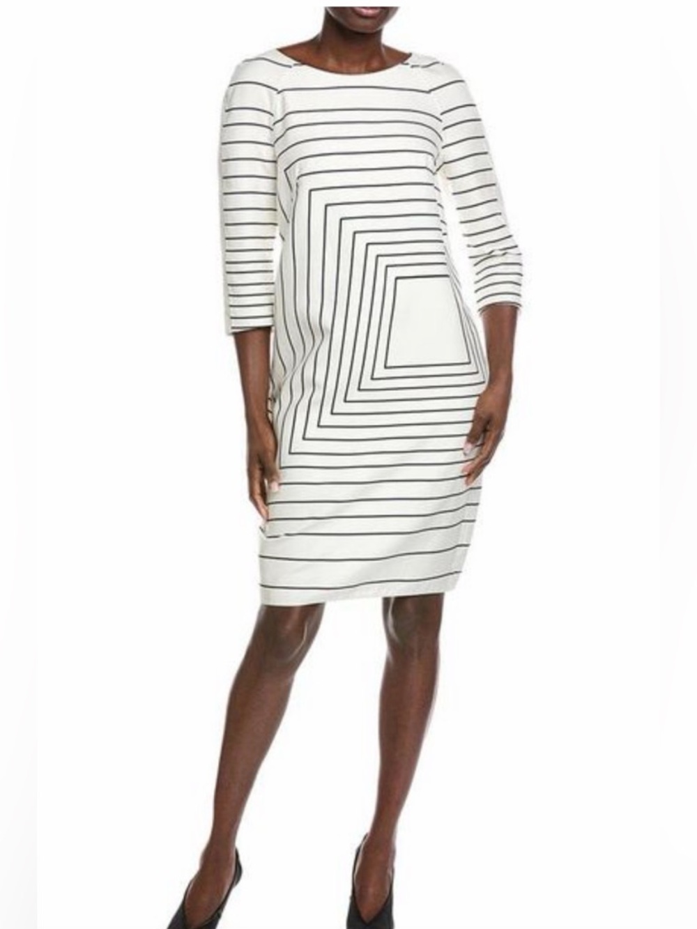 Akris Silk Blend Trapezoid print dress 8